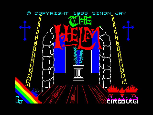 The Helm title screen for ZX Spectrum